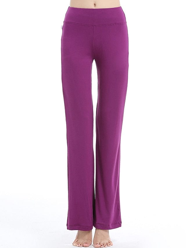 Women's Flare Leg Yoga Pants with Tummy Control and Flared Design