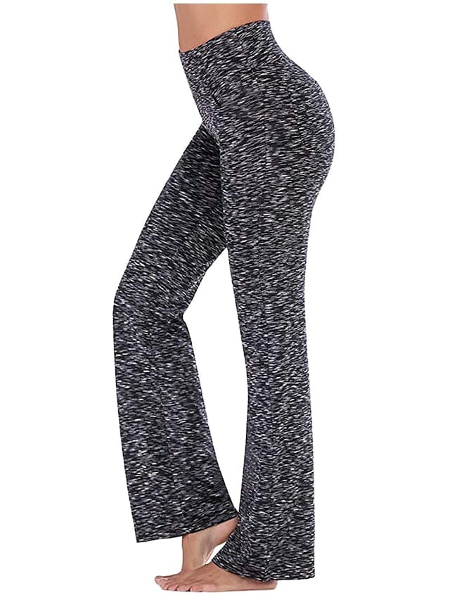 Women's Bootcut Yoga Leggings with Side Pockets and Tummy Control