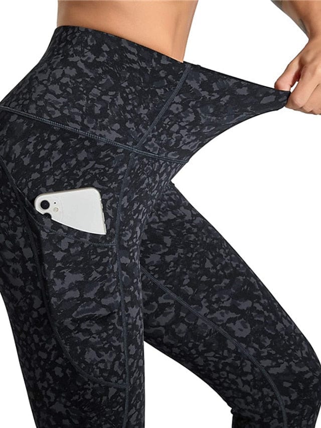 Women's High Waist Yoga Leggings with Side Pockets and Butt-Lifting Technology