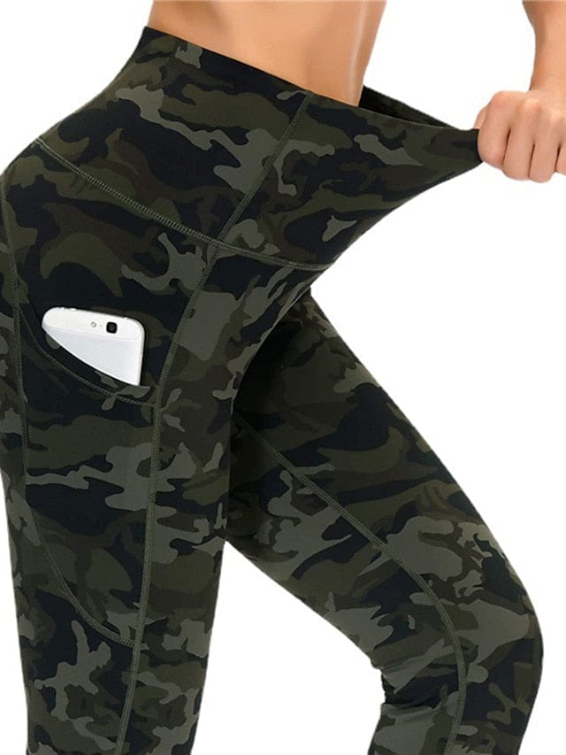 Women's High Waist Yoga Leggings with Side Pockets and Butt-Lifting Technology