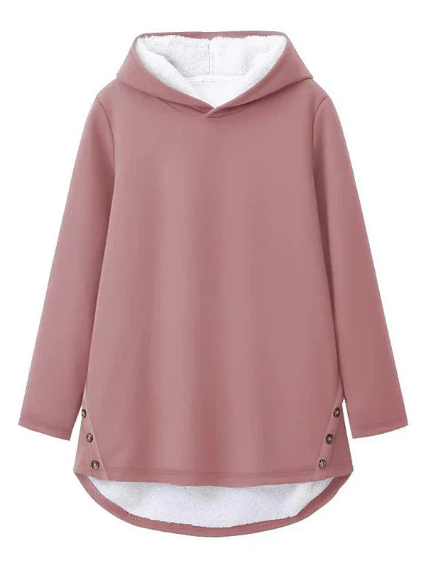 Women's Sherpa Fleece Lined Letter Print Hoodie Sweatshirt