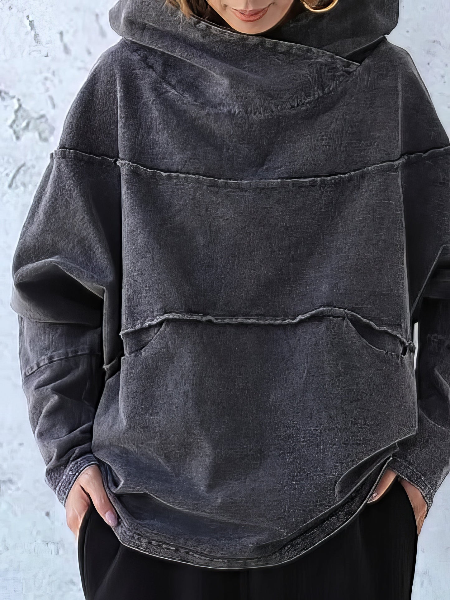 Upgrade Your Style with Women's Loose Fit Denim Hoodie