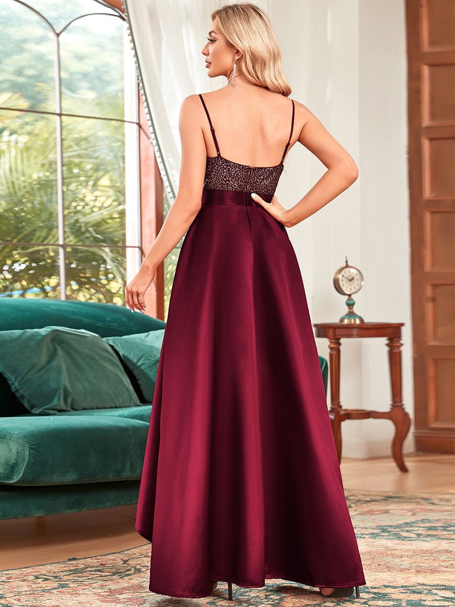 Sparkling Backless Prom Gown for Women