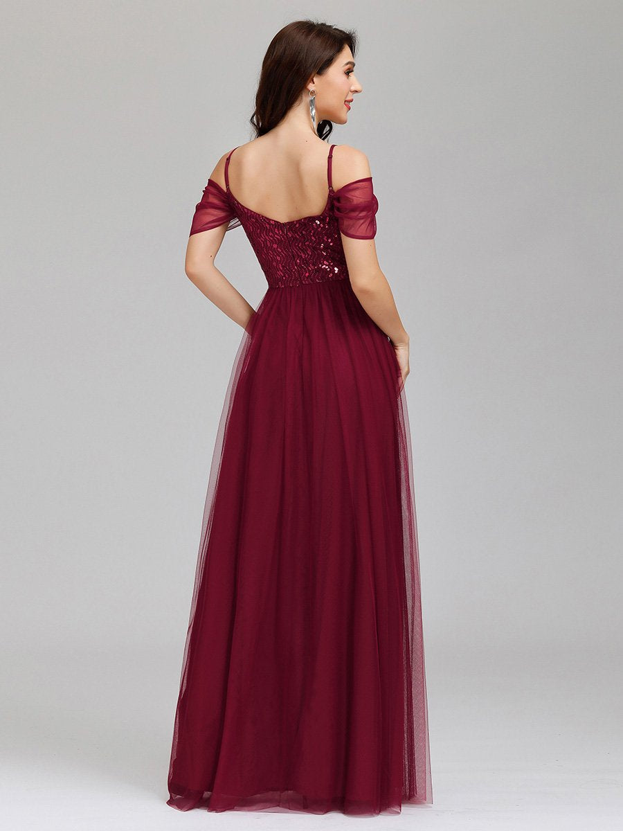 Wholesale Sweetheart Neckline Tulle Bridesmaid Gown