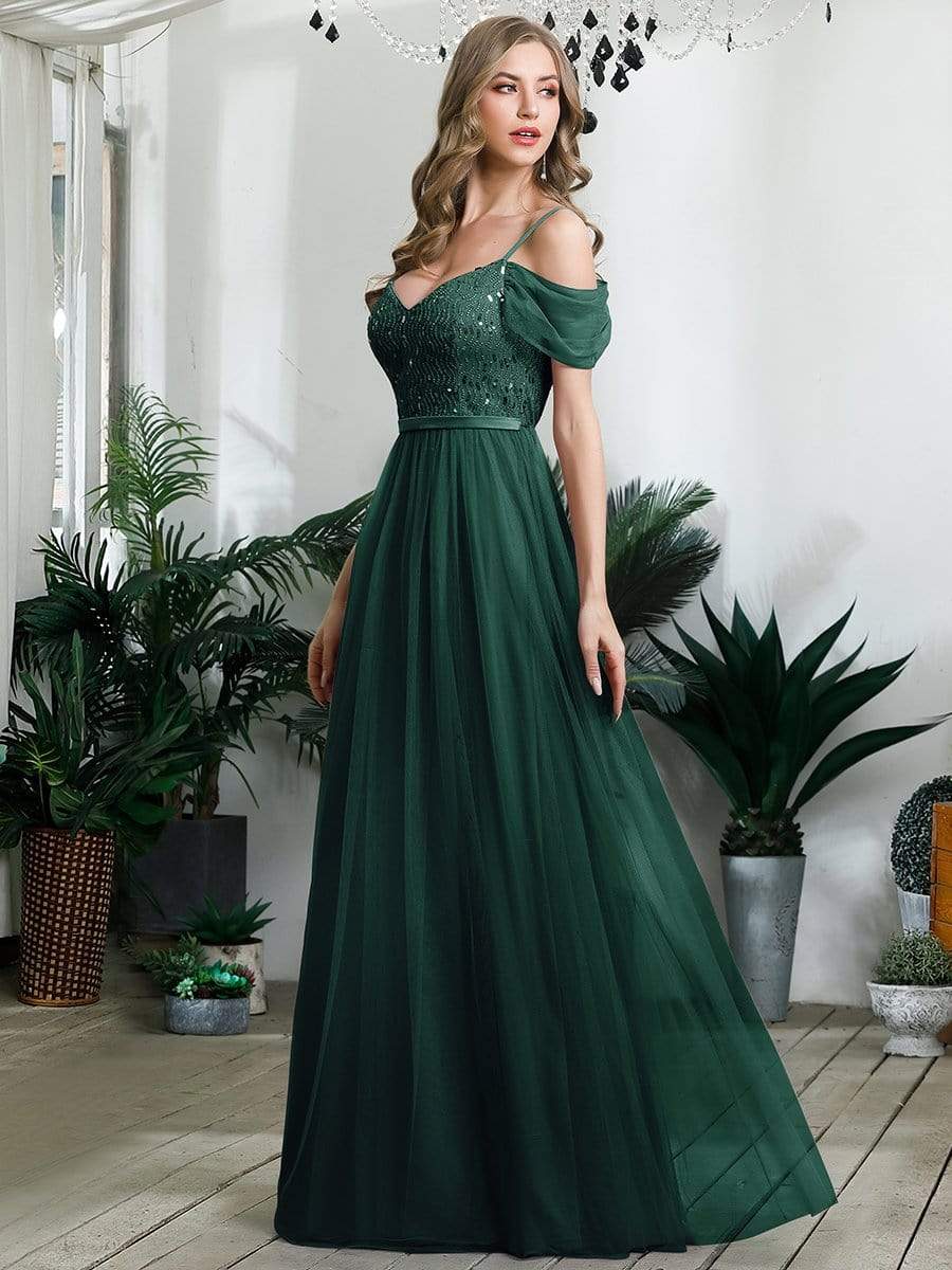 Wholesale Sweetheart Neckline Tulle Bridesmaid Gown