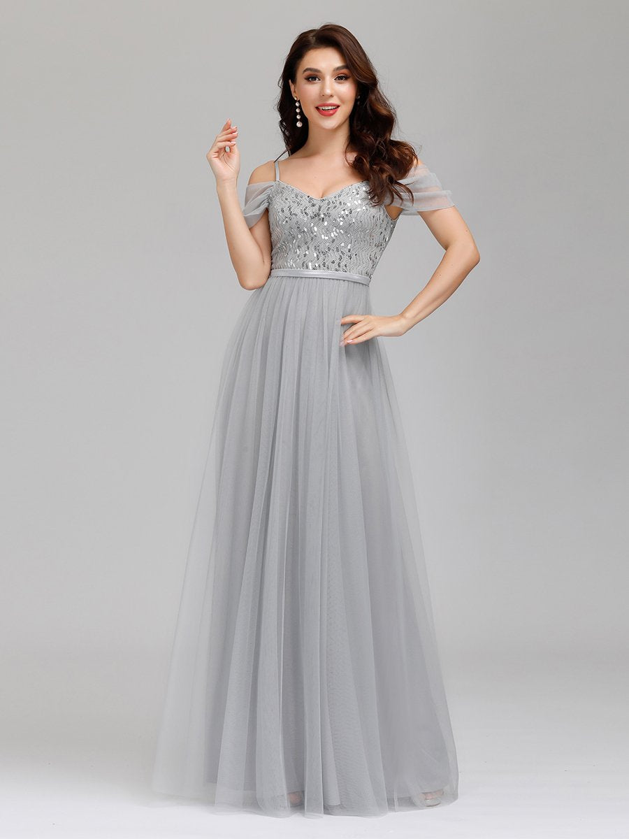 Wholesale Sweetheart Neckline Tulle Bridesmaid Gown