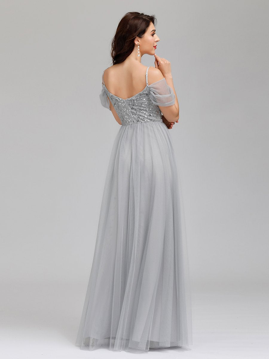 Wholesale Sweetheart Neckline Tulle Bridesmaid Gown