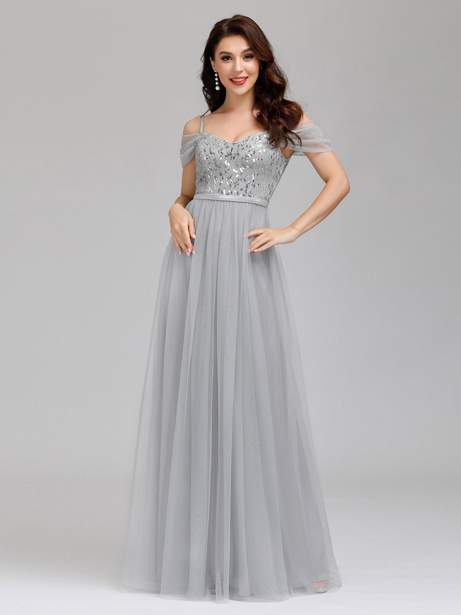 Wholesale Sweetheart Neckline Tulle Bridesmaid Gown