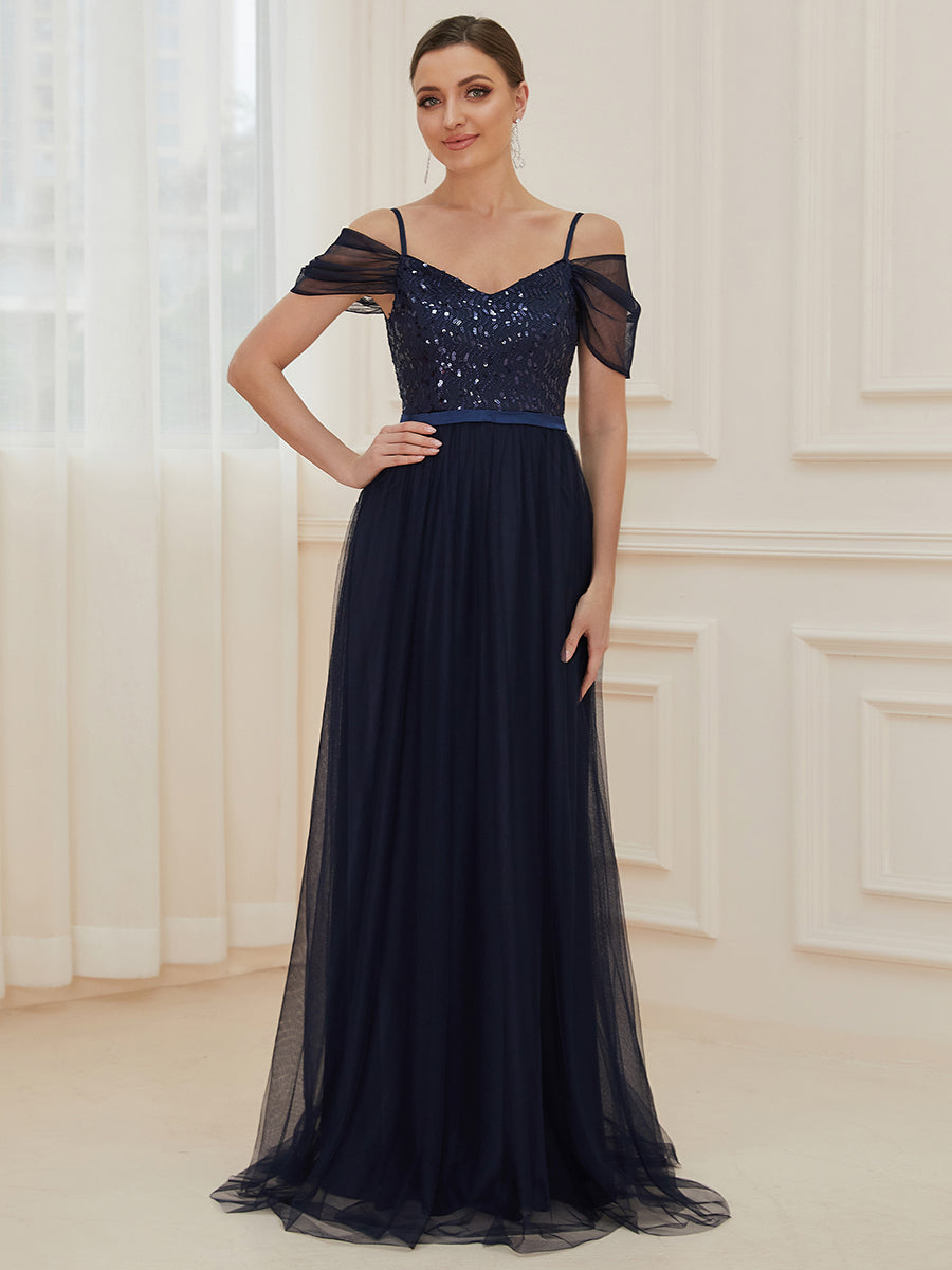 Wholesale Sweetheart Neckline Tulle Bridesmaid Gown