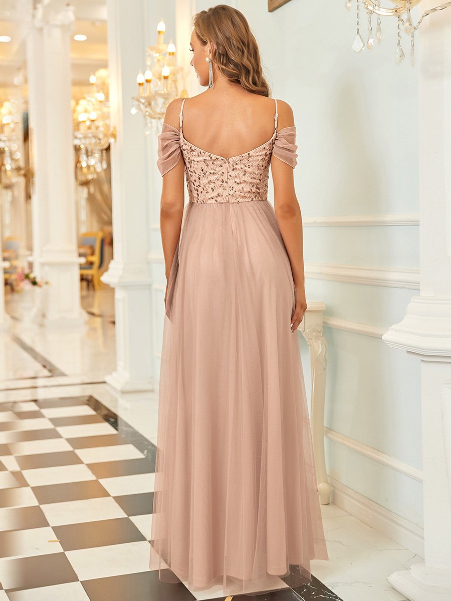 Wholesale Sweetheart Neckline Tulle Bridesmaid Gown