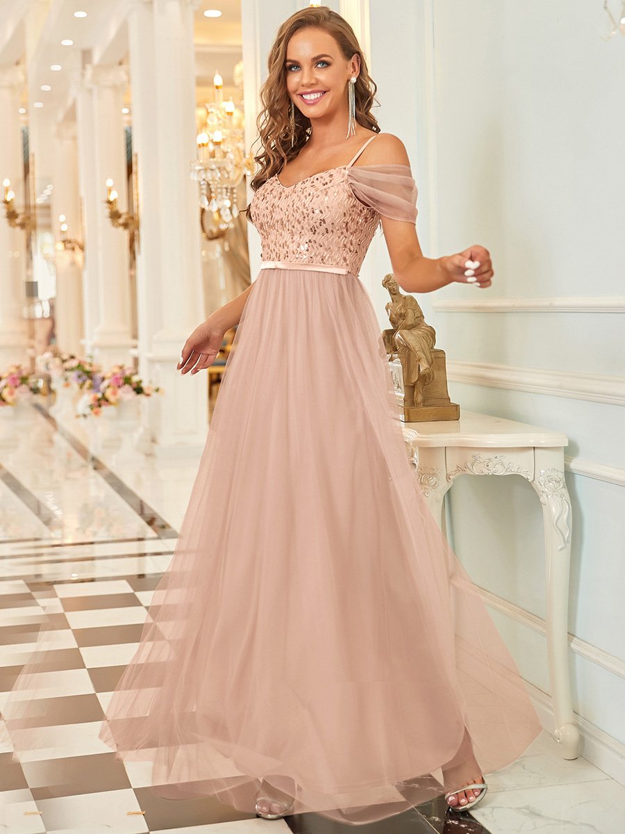 Wholesale Sweetheart Neckline Tulle Bridesmaid Gown